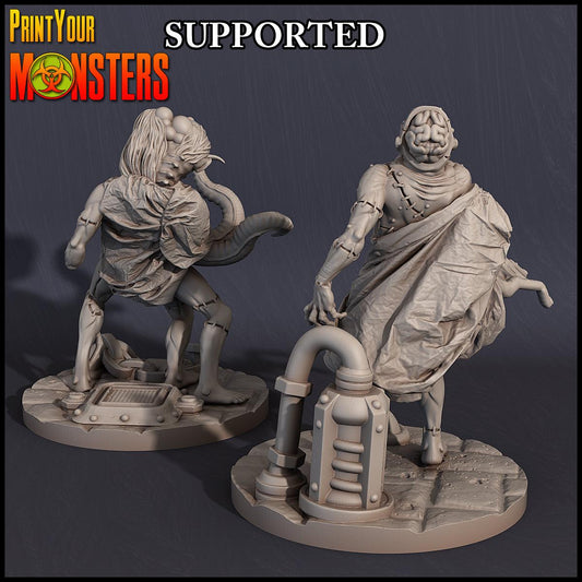 3D Printed Print Your Monsters Organic Patients Horrifying Laboratory Pack 28mm - 32mm D&D Wargaming - 3D Printing Boss