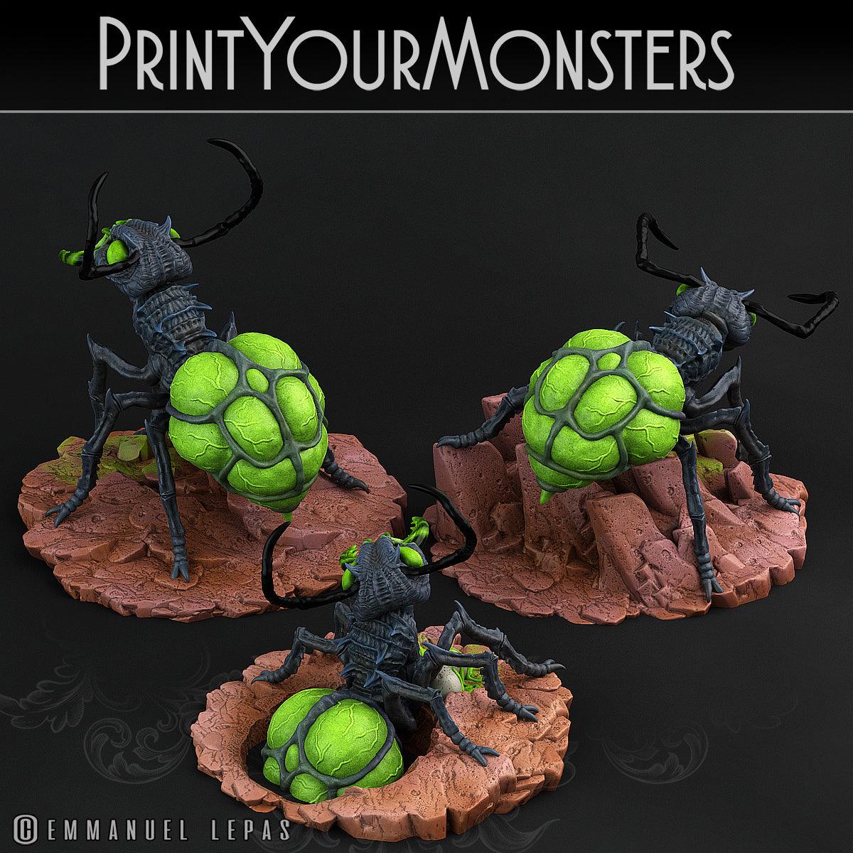 3D Printed Print Your Monsters Poisonous Ants Total Insects 28mm - 32mm D&D Wargaming - 3D Printing Boss 