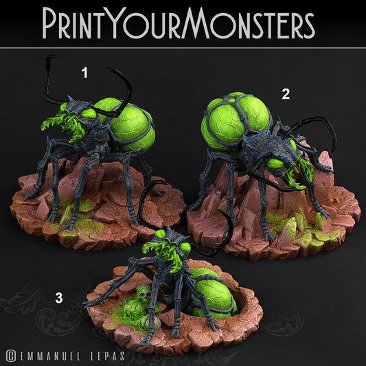 3D Printed Print Your Monsters Poisonous Ants Total Insects 28mm - 32mm D&D Wargaming - 3D Printing Boss 
