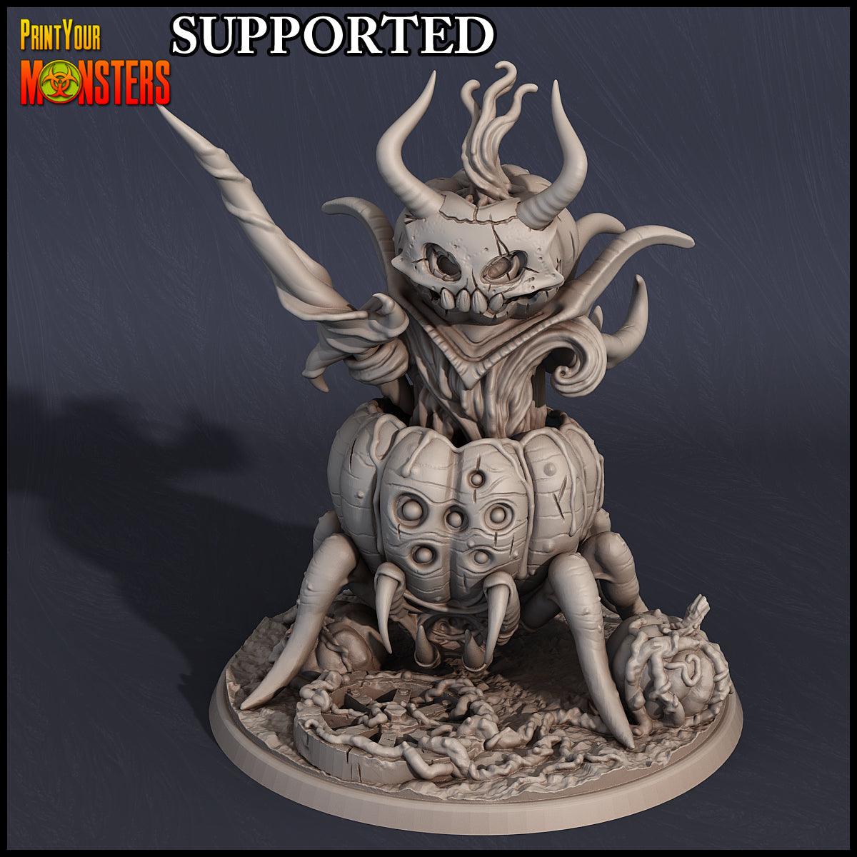 3D Printed Print Your Monsters Pumpkin Lord Pumpkins Attack Pack 28mm - 32mm D&D Wargaming - 3D Printing Boss 