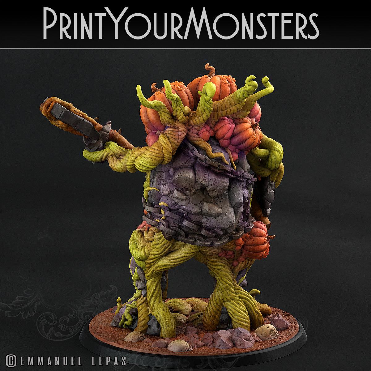 3D Printed Print Your Monsters Pumpkins Attack Pack II Set 28mm - 32mm D&D Wargaming - 3D Printing Boss 