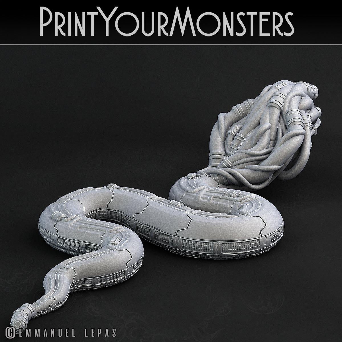 3D Printed Print Your Monsters Sentinel Viper Total Serpents 28mm - 32mm D&D Wargaming - 3D Printing Boss 