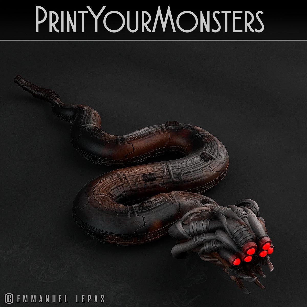 3D Printed Print Your Monsters Sentinel Viper Total Serpents 28mm - 32mm D&D Wargaming - 3D Printing Boss 