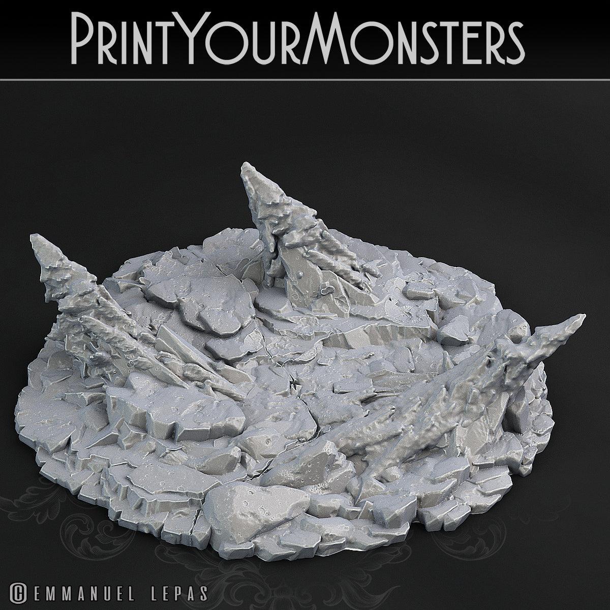 3D Printed Print Your Monsters Snowdevil Adult Spider 28mm - 32mm D&D Wargaming - 3D Printing Boss 