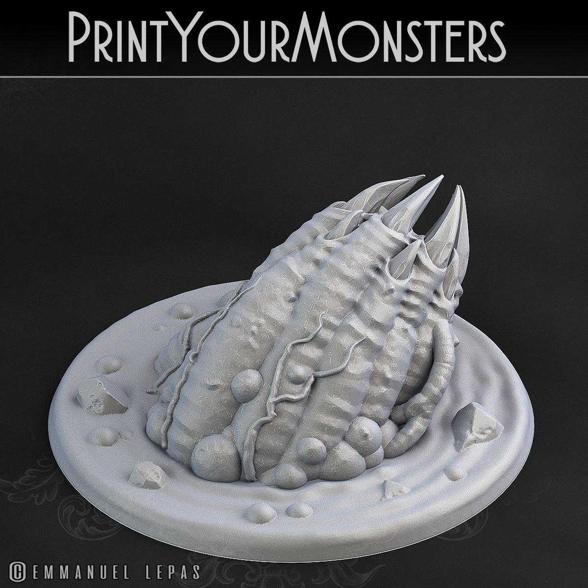 3D Printed Print Your Monsters Swamp Worms Total Worms 2 Set 28mm - 32mm D&D Wargaming - 3D Printing Boss 