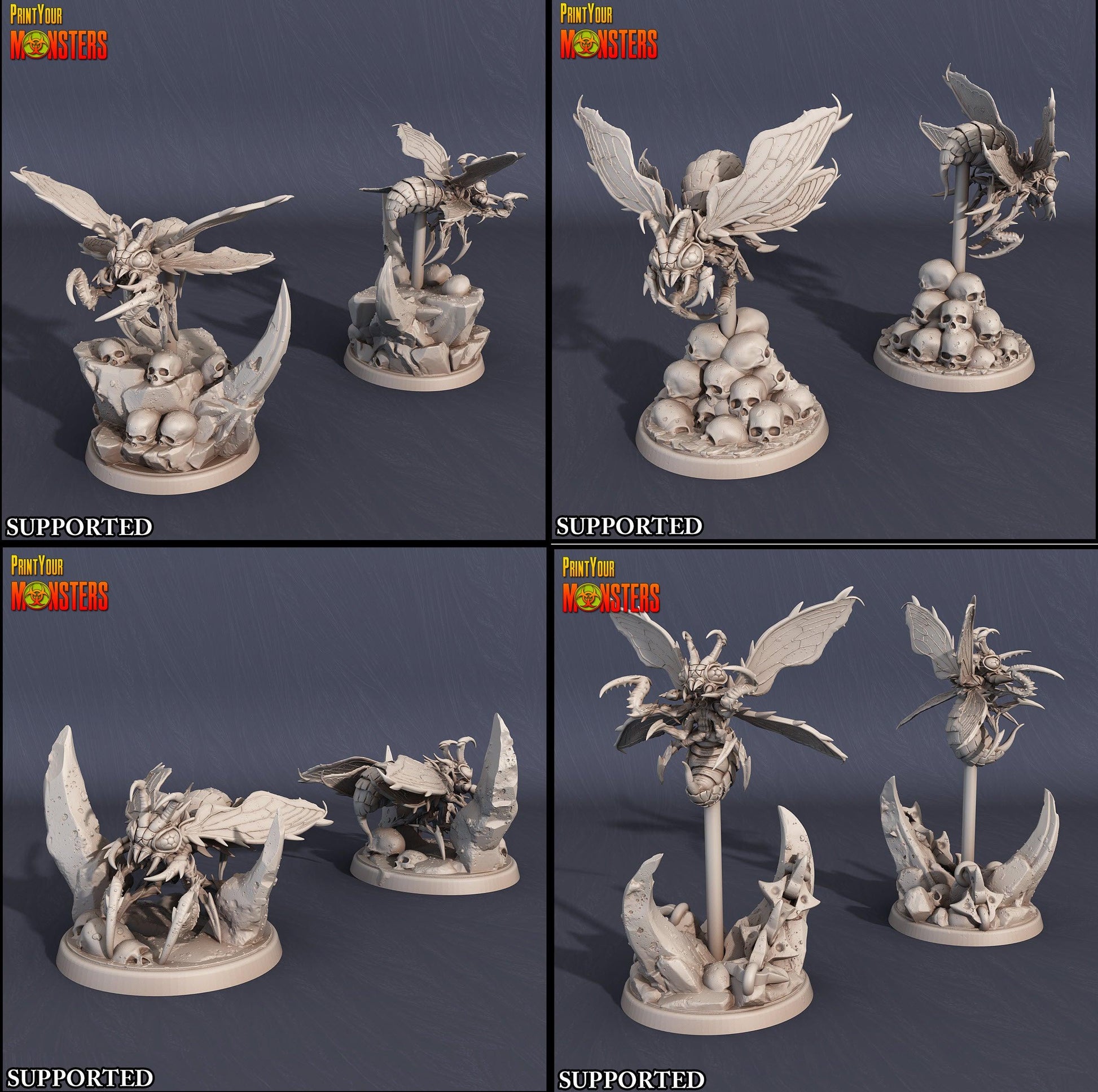 3D Printed Print Your Monsters The Infernal Hive Full Set 28mm - 32mm D&D Wargaming - 3D Printing Boss 
