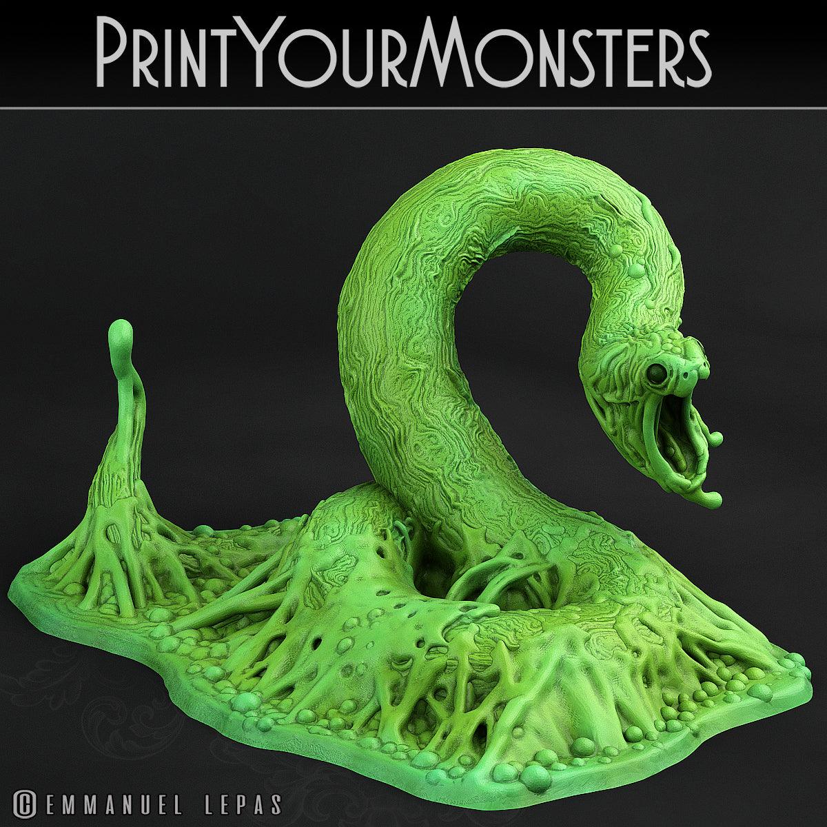 3D Printed Print Your Monsters Total Serpents Full Set 28mm - 32mm D&D Wargaming - 3D Printing Boss 