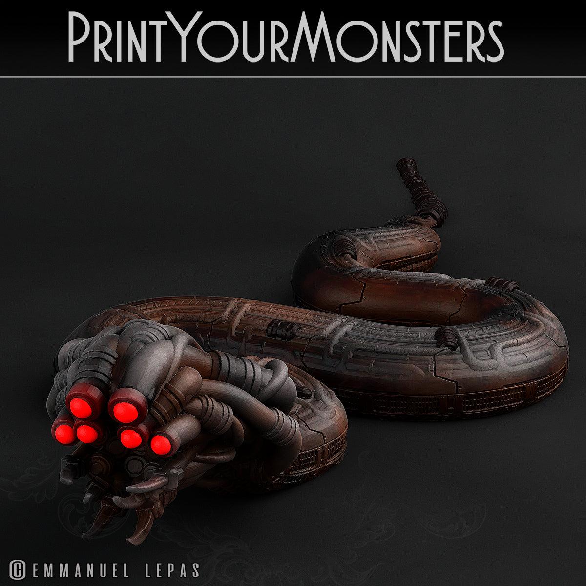 3D Printed Print Your Monsters Total Serpents Full Set 28mm - 32mm D&D Wargaming - 3D Printing Boss 