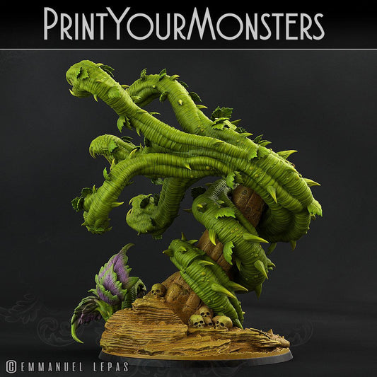 3D Printed Print Your Monsters Verdant Hydra Carniflora Jungle Predators 28mm - 32mm D&D Wargaming - 3D Printing Boss 