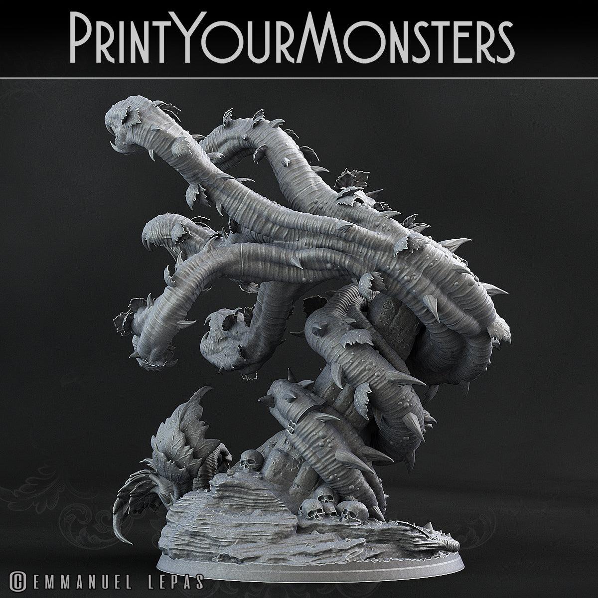 3D Printed Print Your Monsters Verdant Hydra Carniflora Jungle Predators 28mm - 32mm D&D Wargaming - 3D Printing Boss 