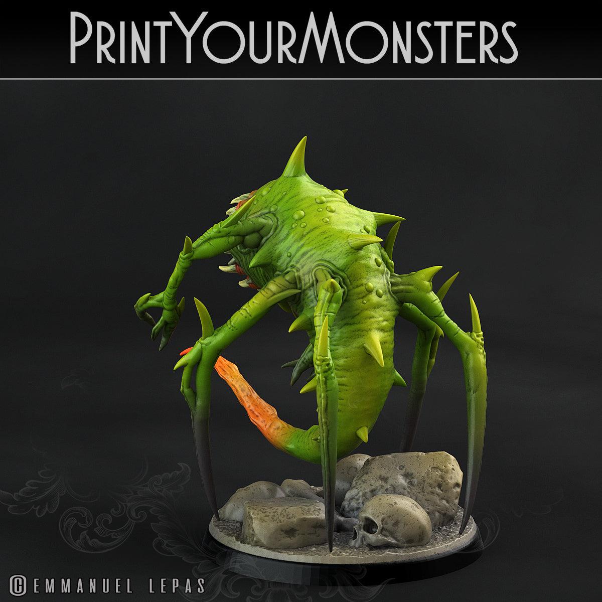 3D Printed Print Your Monsters Void Tyrant Worms Subterranean Terrors 28mm - 32mm D&D Wargaming - 3D Printing Boss 