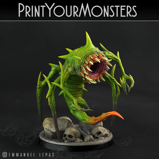 3D Printed Print Your Monsters Void Tyrant Worms Subterranean Terrors 28mm - 32mm D&D Wargaming - 3D Printing Boss