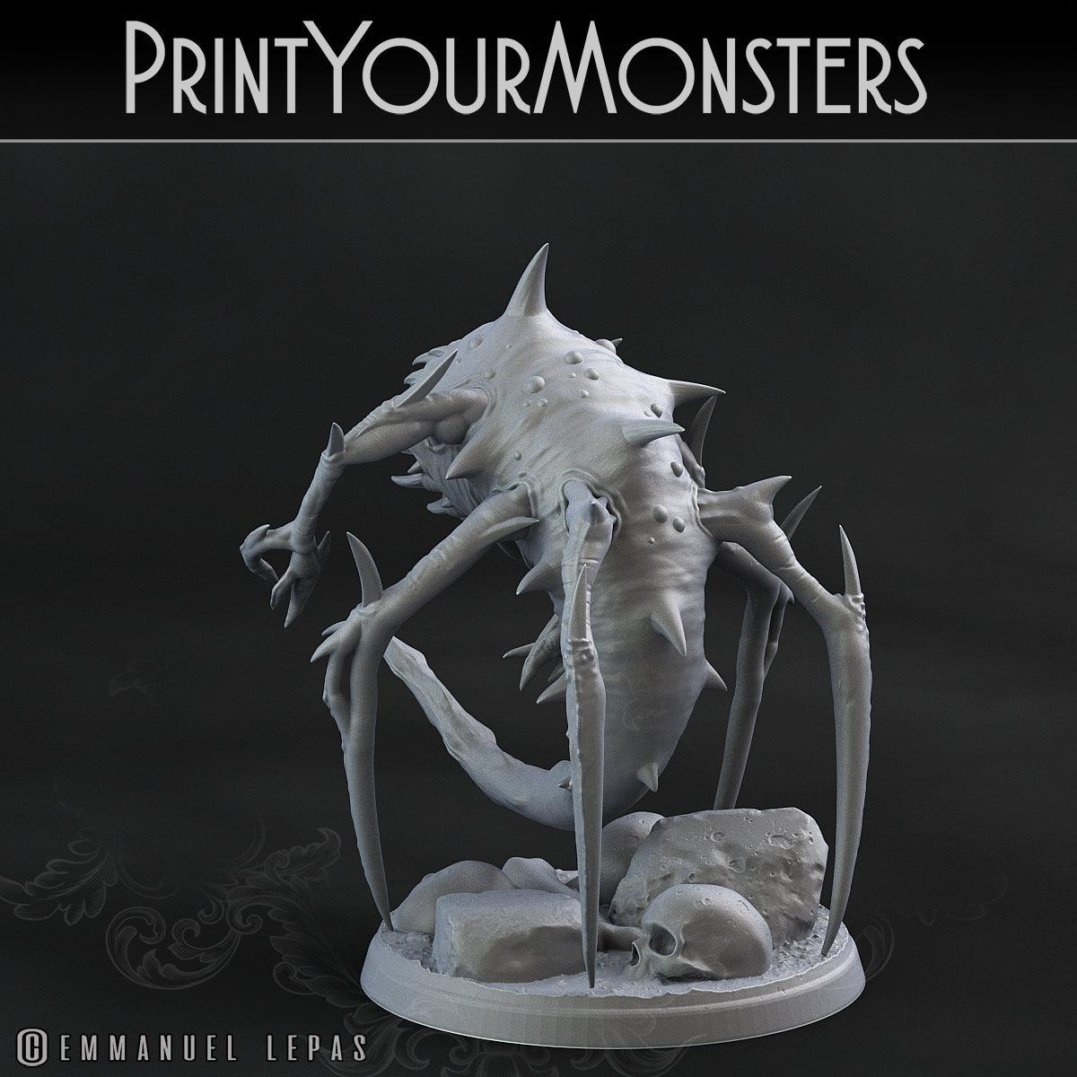 3D Printed Print Your Monsters Void Tyrant Worms Subterranean Terrors 28mm - 32mm D&D Wargaming - 3D Printing Boss 