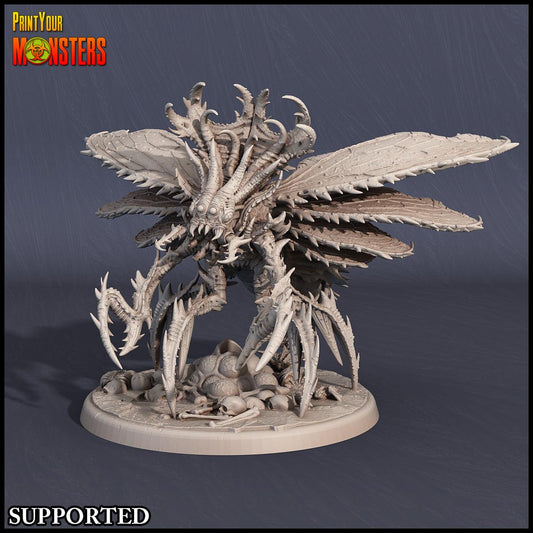 3D Printed Print Your Monsters Wasp Bee Queen The Infernal Hive 28mm - 32mm D&D Wargaming - 3D Printing Boss 