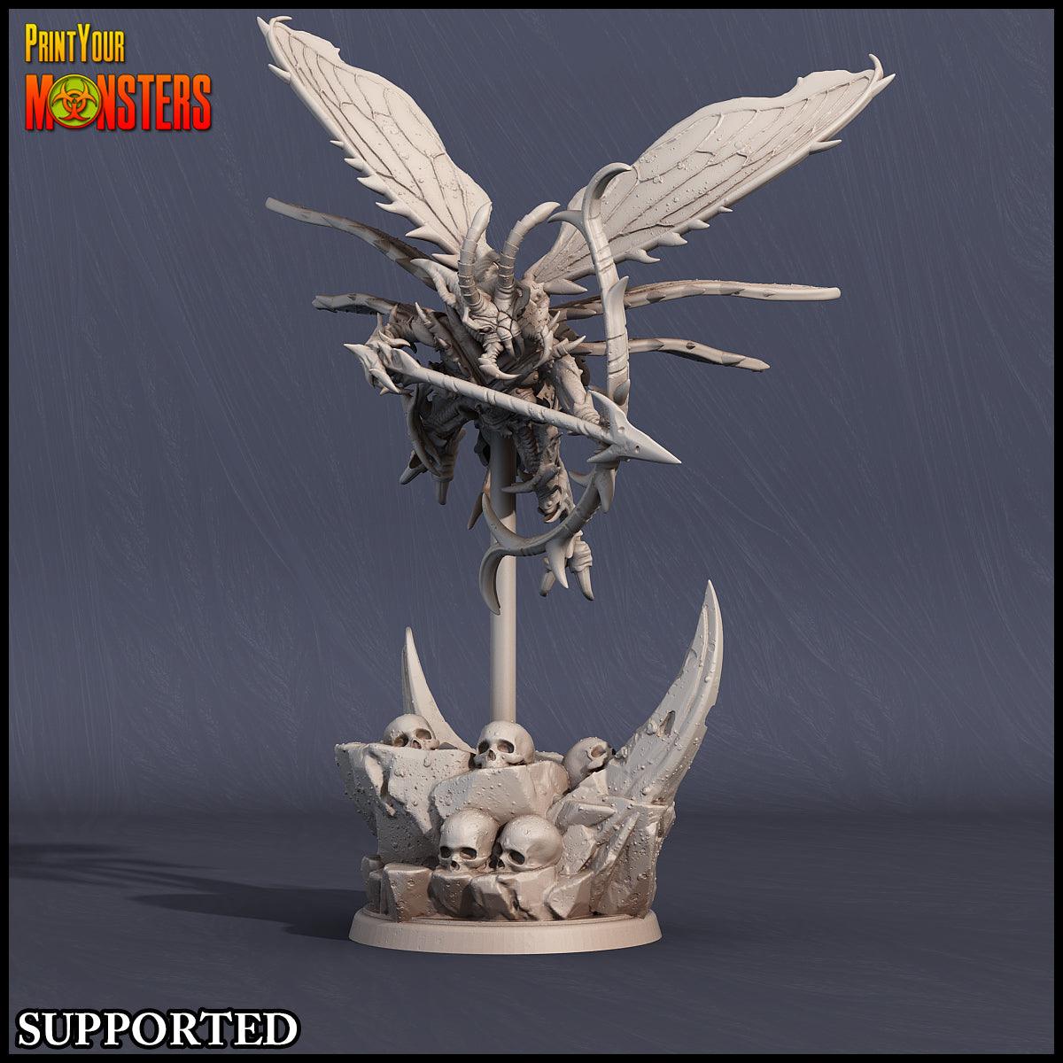 3D Printed Print Your Monsters Wasp Warrior Set The Infernal Hive 28mm - 32mm D&D Wargaming - 3D Printing Boss 