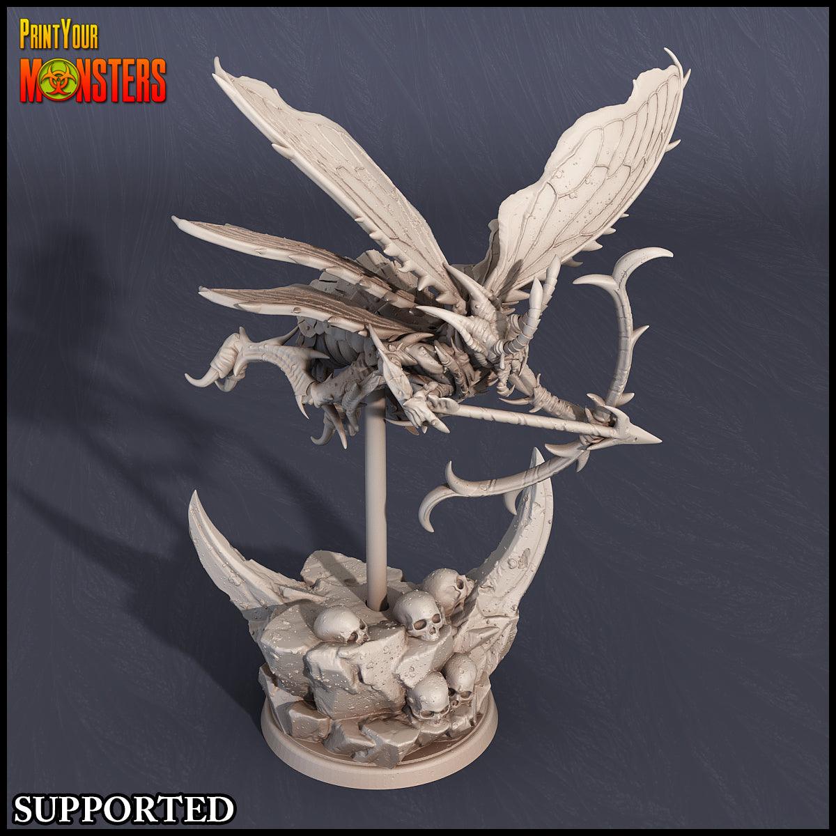 3D Printed Print Your Monsters Wasp Warrior Set The Infernal Hive 28mm - 32mm D&D Wargaming - 3D Printing Boss 