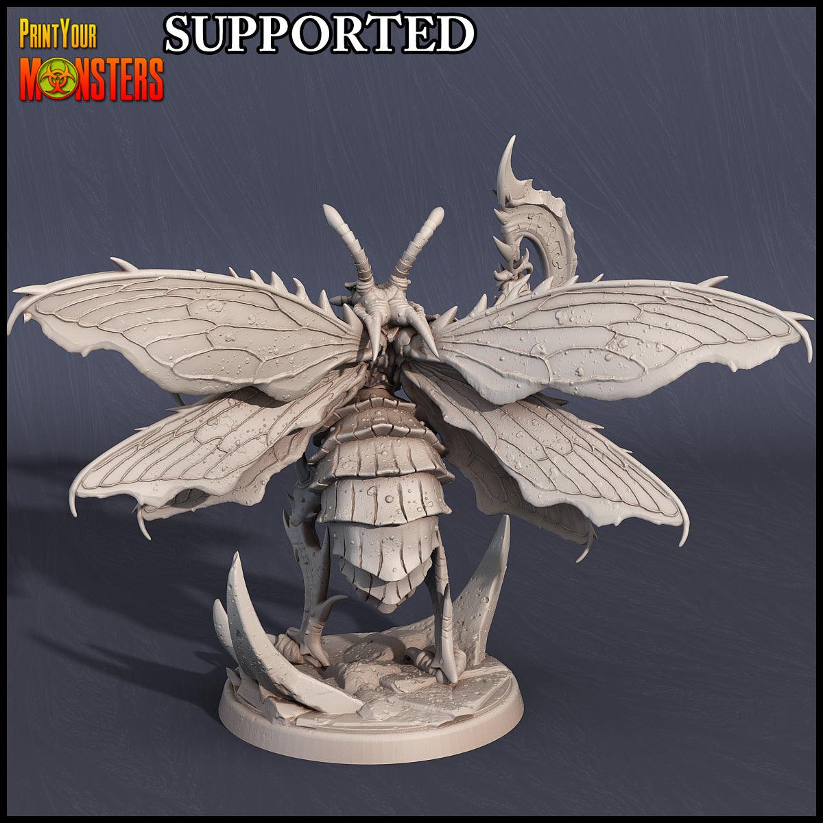 3D Printed Print Your Monsters Wasp Warrior Set The Infernal Hive 28mm - 32mm D&D Wargaming - 3D Printing Boss 