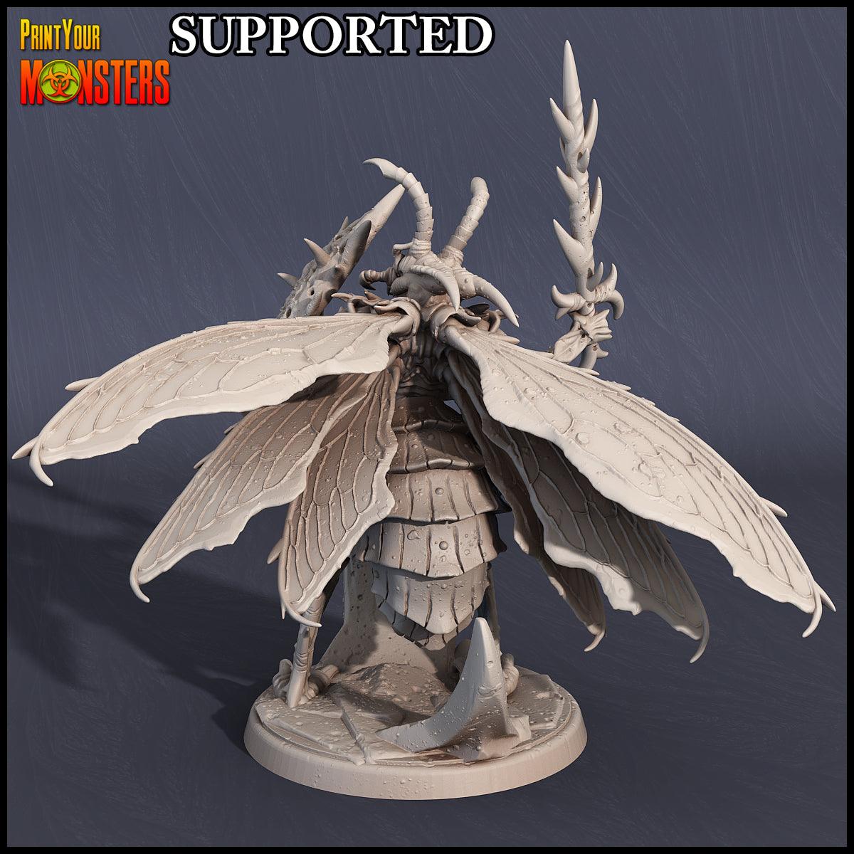 3D Printed Print Your Monsters Wasp Warrior Set The Infernal Hive 28mm - 32mm D&D Wargaming - 3D Printing Boss 