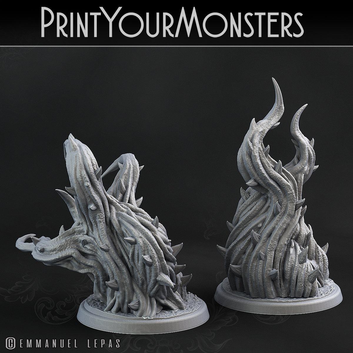 3D Printed Print Your Monsters Whipfang Vines Carniflora Jungle Predators 28mm - 32mm D&D Wargaming - 3D Printing Boss 