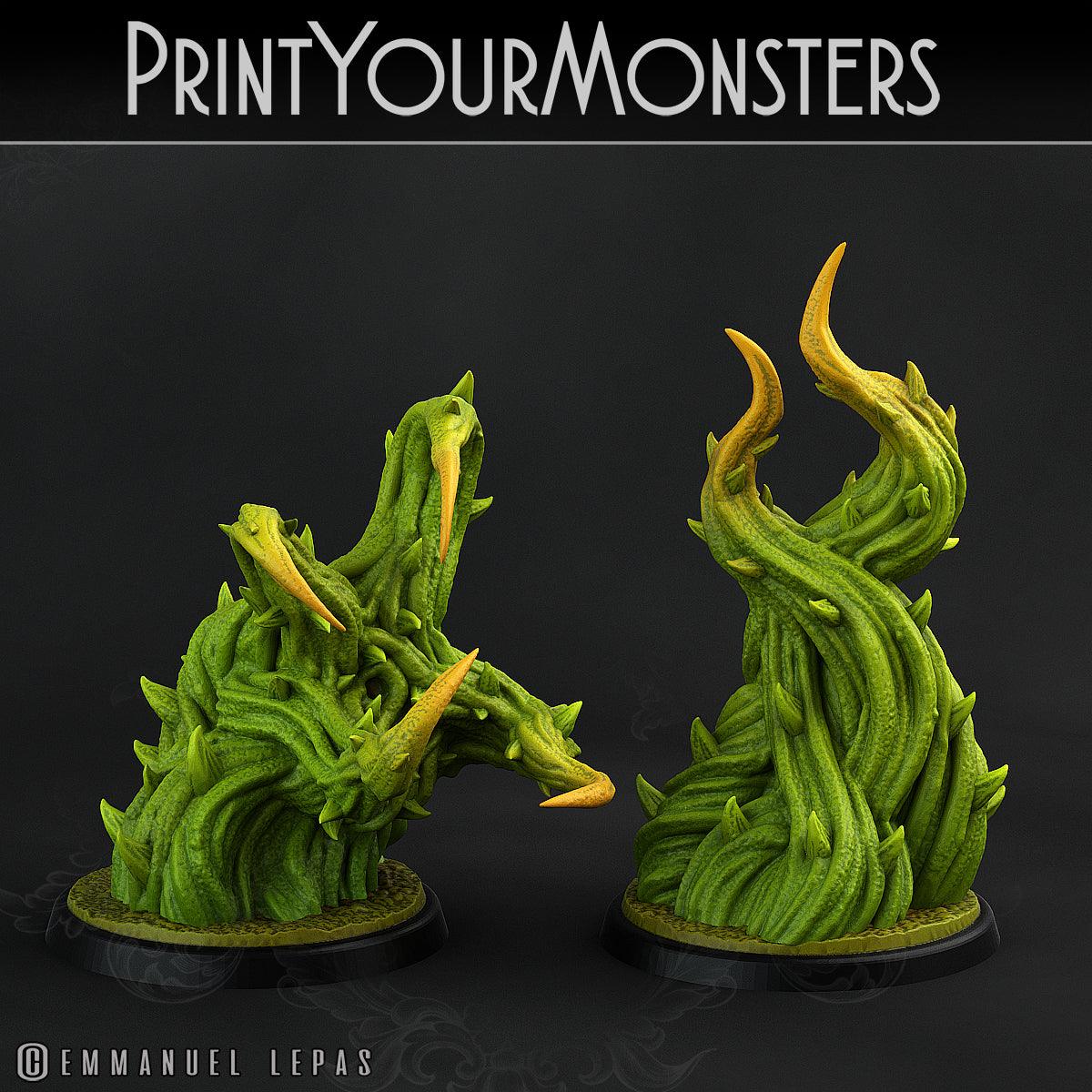 3D Printed Print Your Monsters Whipfang Vines Carniflora Jungle Predators 28mm - 32mm D&D Wargaming - 3D Printing Boss 