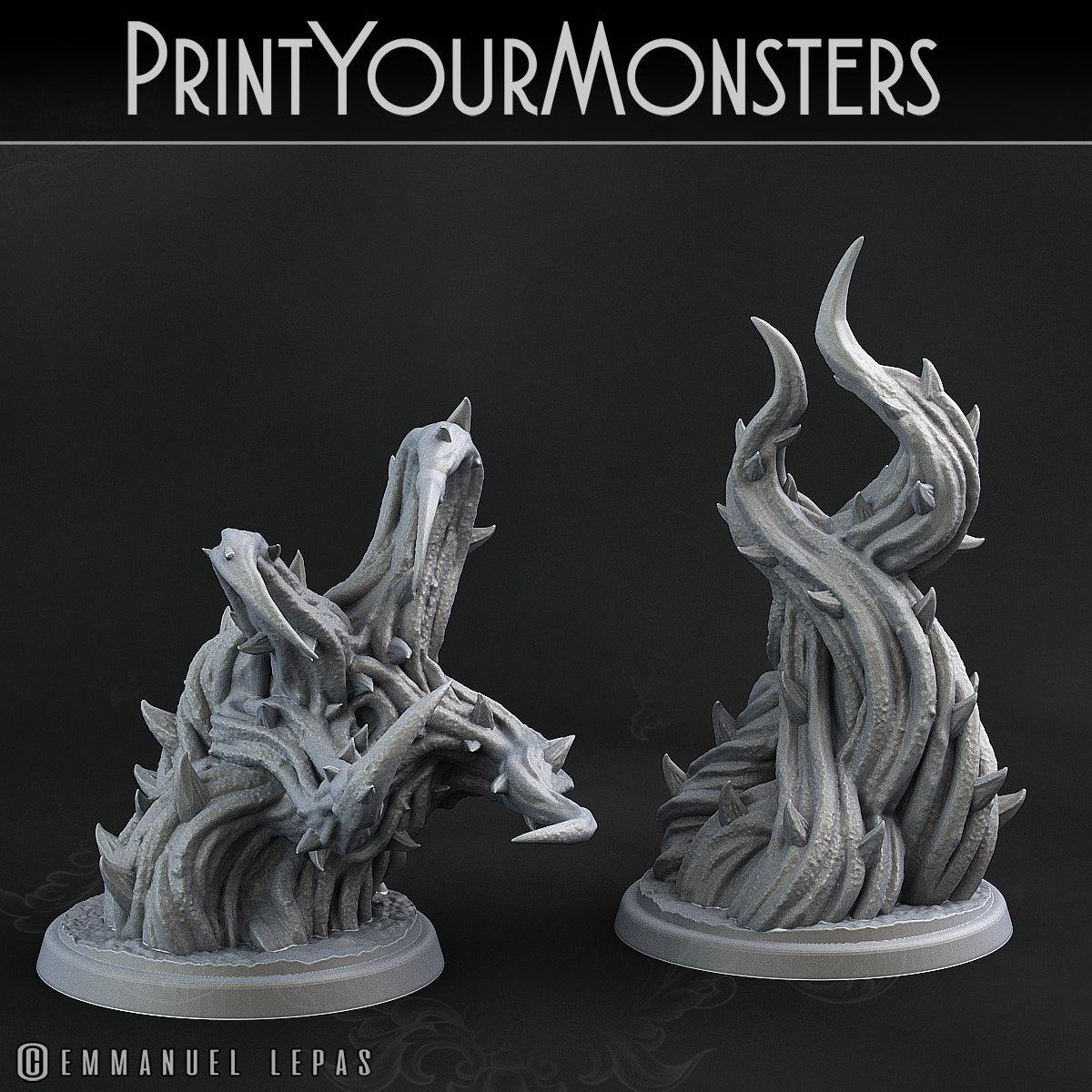 3D Printed Print Your Monsters Whipfang Vines Carniflora Jungle Predators 28mm - 32mm D&D Wargaming - 3D Printing Boss 