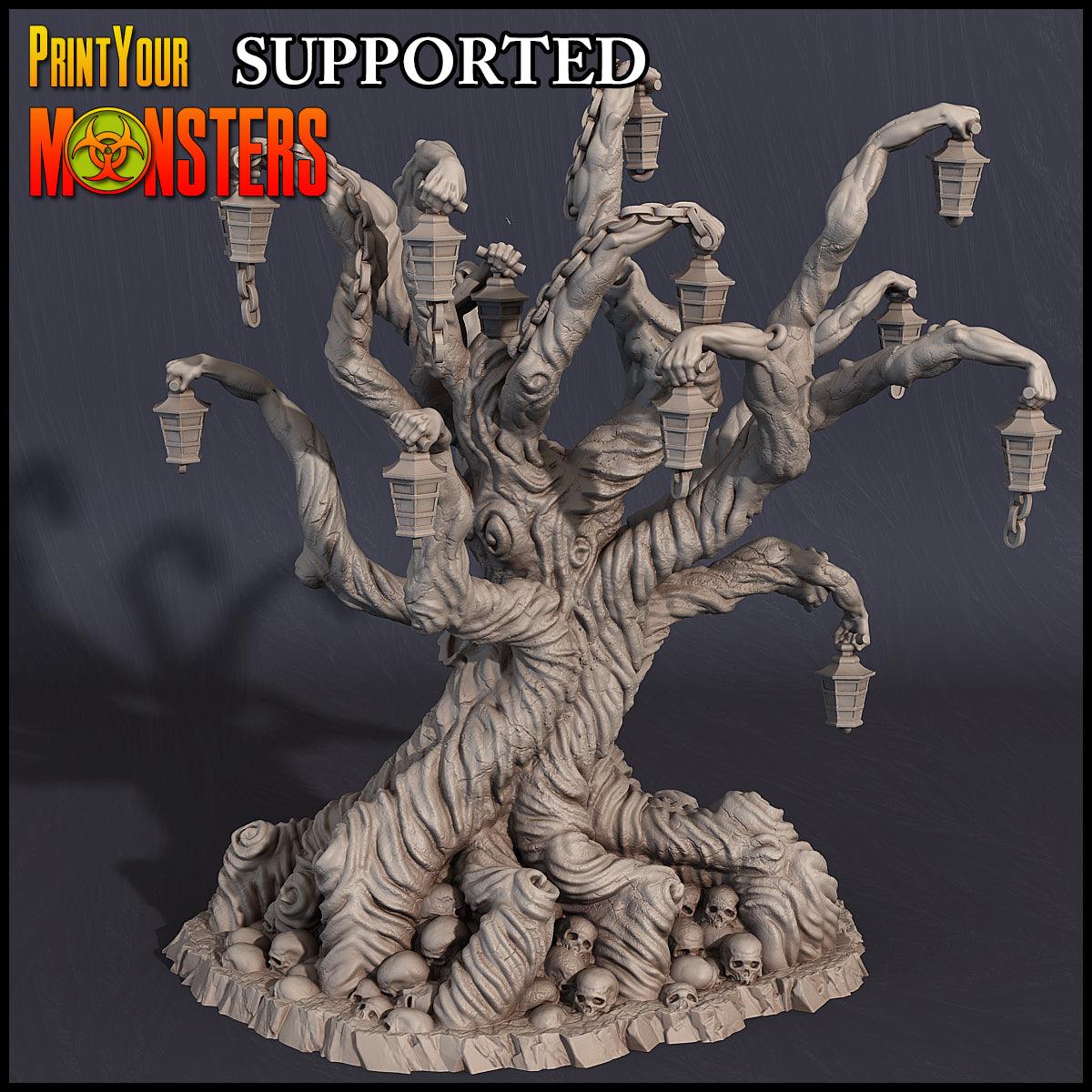 3D Printed Print Your Monsters Witches Hunted Willow Tree Witches Pack 28mm - 32mm D&D Wargaming - 3D Printing Boss 