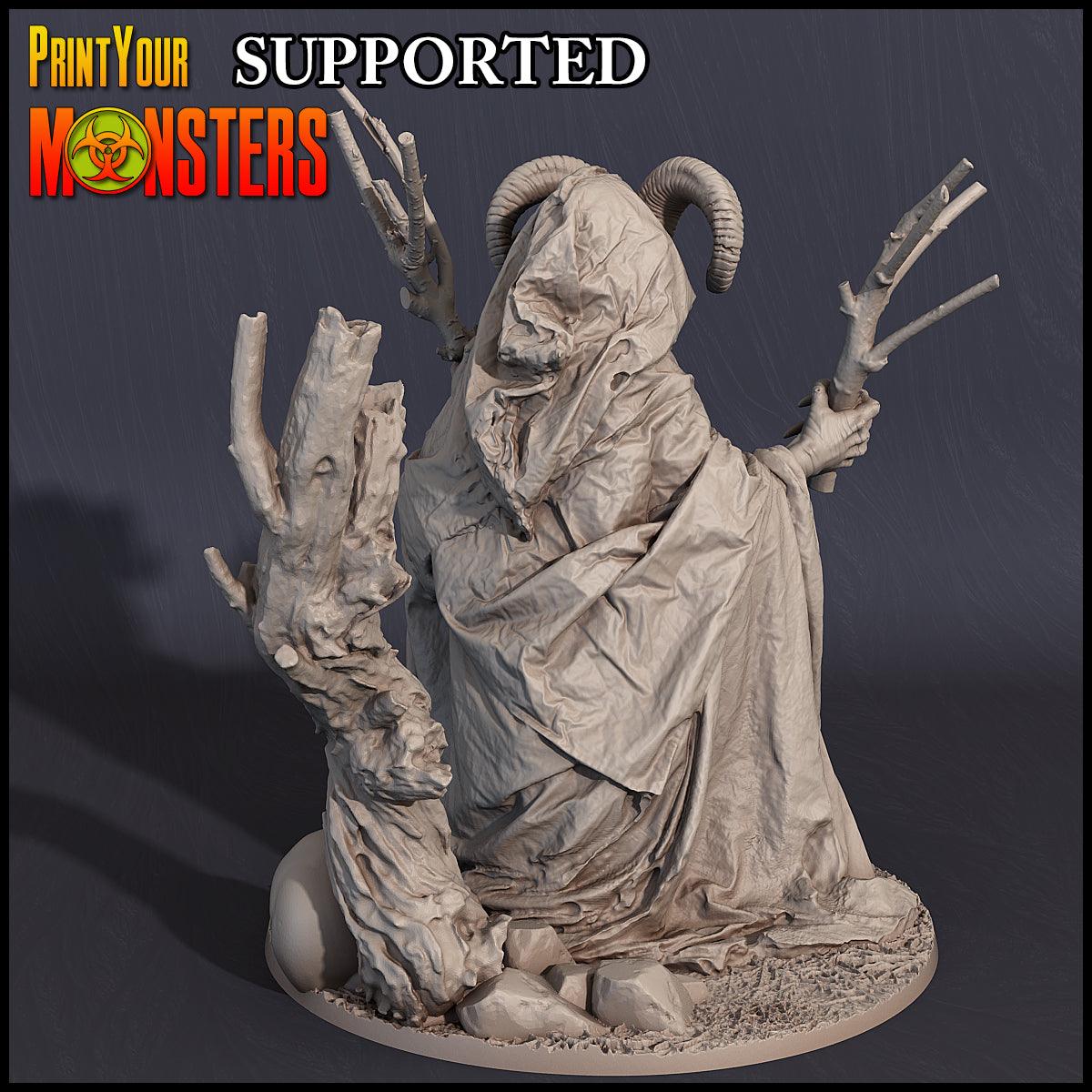 3D Printed Print Your Monsters Witches Pack Set 28mm - 32mm D&D Wargaming - 3D Printing Boss 