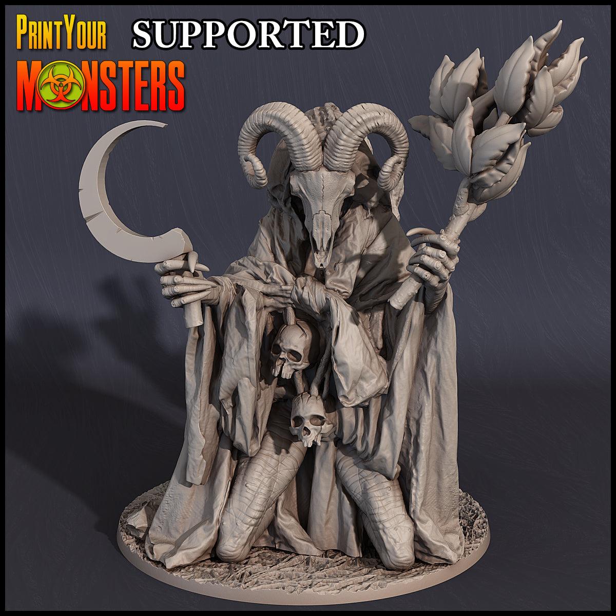 3D Printed Print Your Monsters Witches Pack Set 28mm - 32mm D&D Wargaming - 3D Printing Boss 