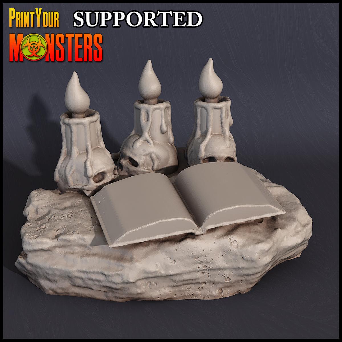 3D Printed Print Your Monsters Witches Sacrifice Stones Set Witches Pack 28mm - 32mm D&D Wargaming - 3D Printing Boss 