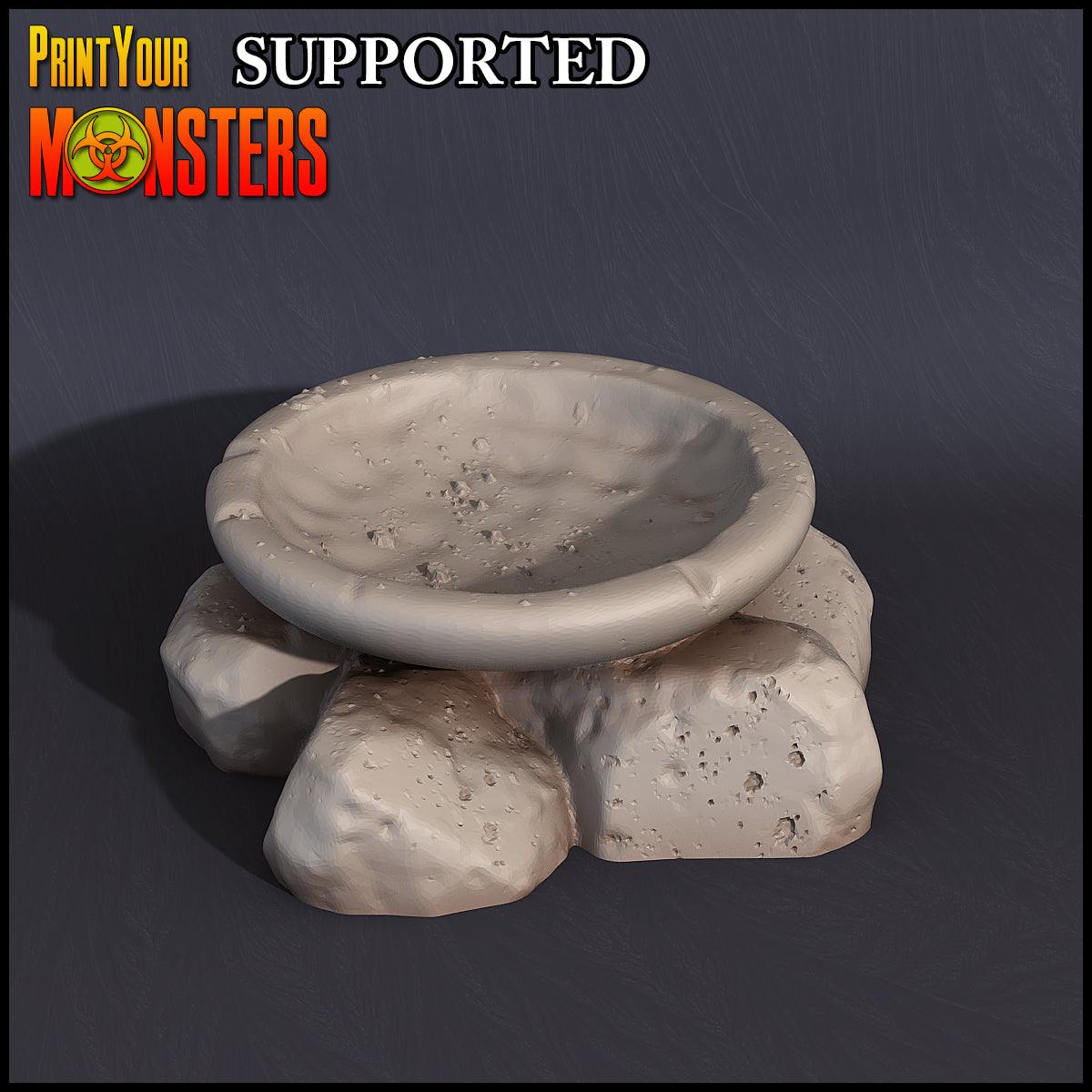 3D Printed Print Your Monsters Witches Sacrifice Stones Set Witches Pack 28mm - 32mm D&D Wargaming - 3D Printing Boss 