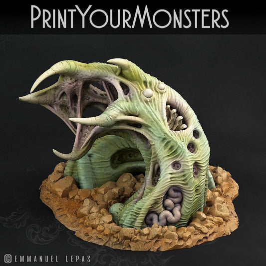 3D Printed Print Your Monsters Zombie Worm Total Worms 2 Set 28mm - 32mm D&D Wargaming - 3D Printing Boss 