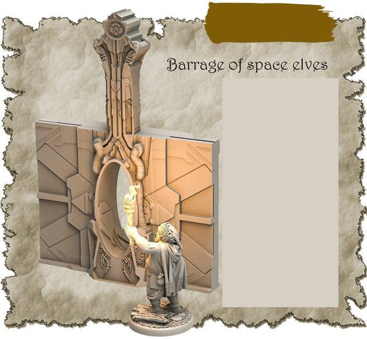 3D Printed SAWANT3D Barrage of Space Elves 28 32mm Ragnarok d&d - 3D Printing Boss 