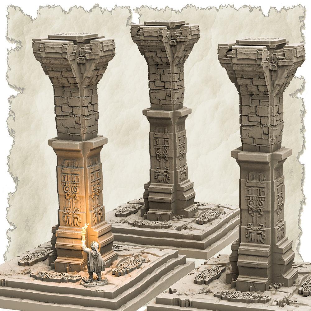 3D Printed SAWANT3D Column in the Jungle 28 32mm Ragnarok d&d - 3D Printing Boss 