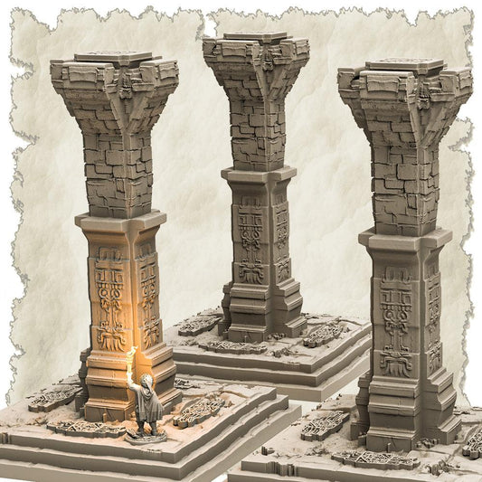 3D Printed SAWANT3D Column in the Jungle 28 32mm Ragnarok d&d - 3D Printing Boss 