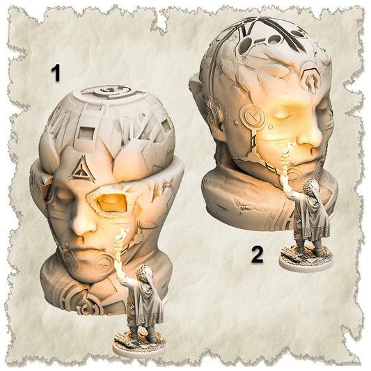 3D Printed SAWANT3D Head Space Sculpture Set 28 32mm Ragnarok d&d - 3D Printing Boss 