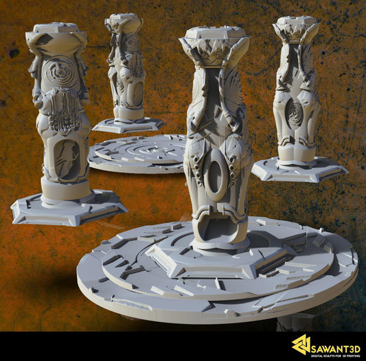 3D Printed SAWANT3D Statue of Power 28 32mm Ragnarok d&d - 3D Printing Boss 