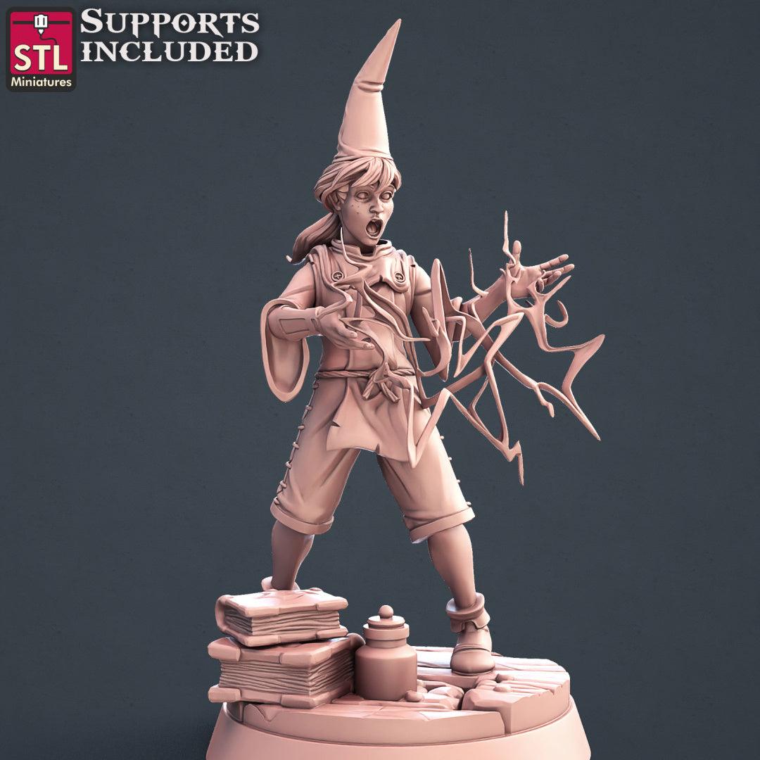 3D Printed STL Miniatures Apprentice Set  28mm - 32mm War Gaming D&D - 3D Printing Boss 