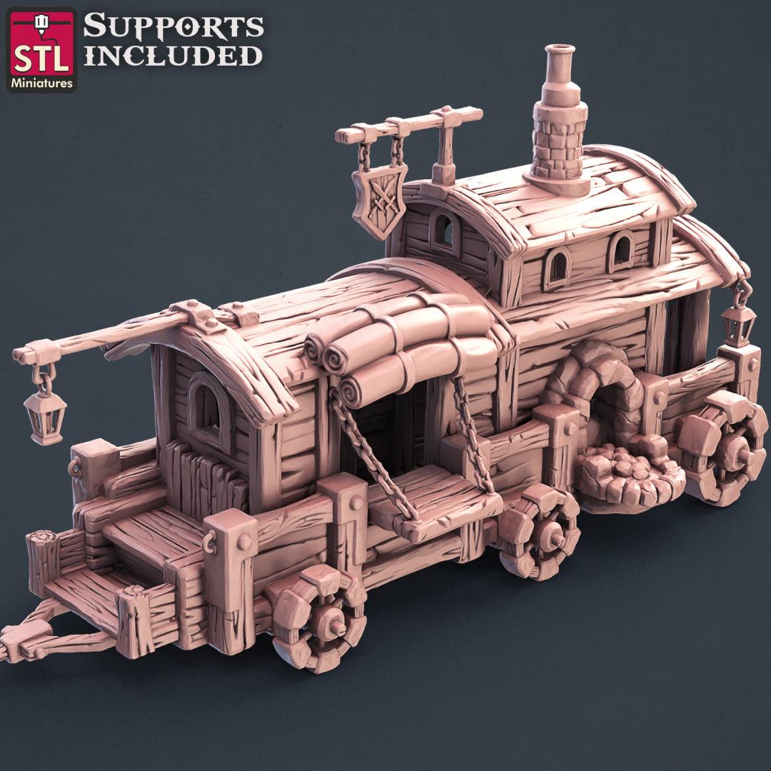 3D Printed STL Miniatures Blacksmith Weapon Store Set 28mm - 32mm War Gaming D&D - 3D Printing Boss 
