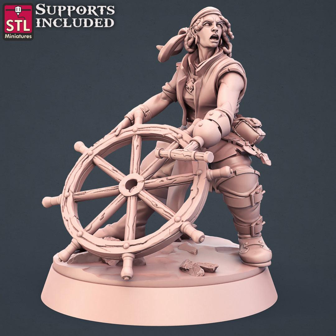 3D Printed STL Miniatures Boat Builder Set 28mm - 32mm War Gaming D&D - 3D Printing Boss 