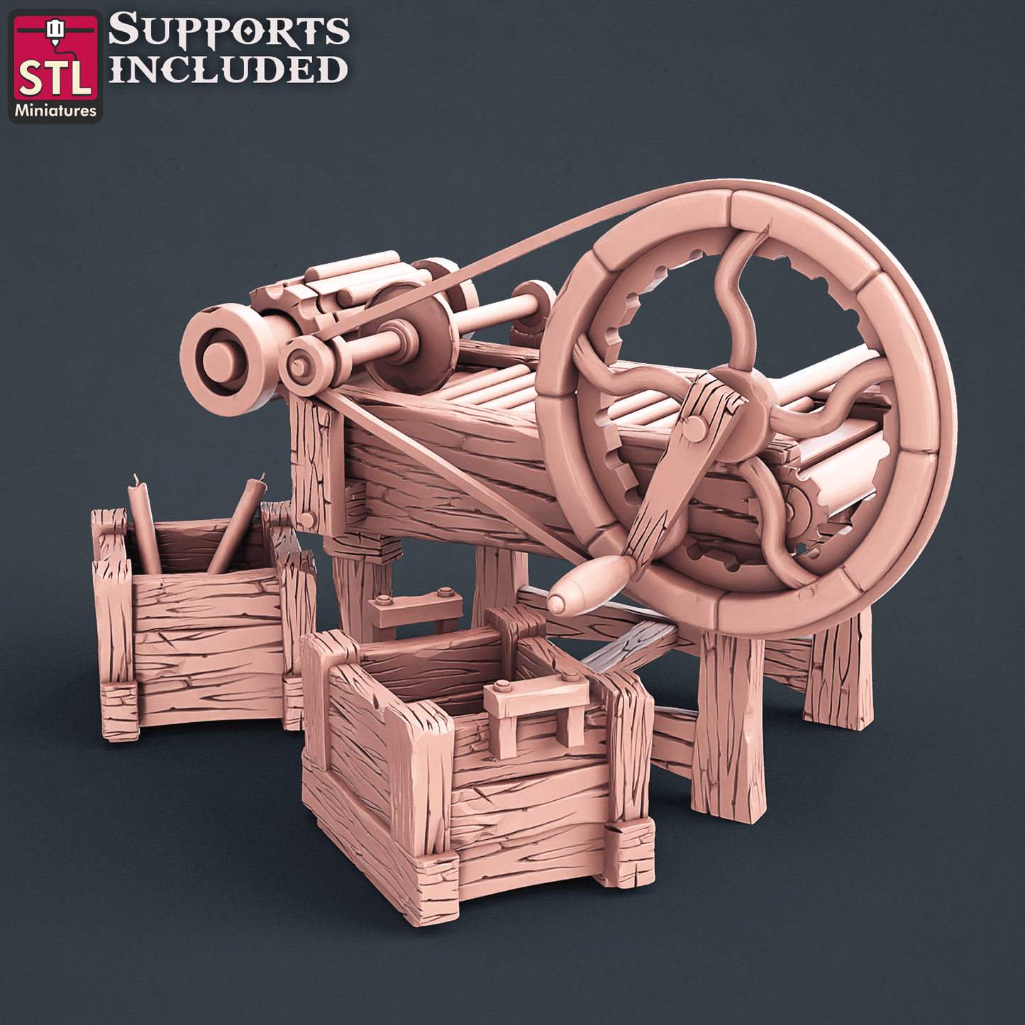 3D Printed STL Miniatures Candle Maker Set Fantasy NPC 2 | 28 - 32mm War Gaming D&D - 3D Printing Boss 