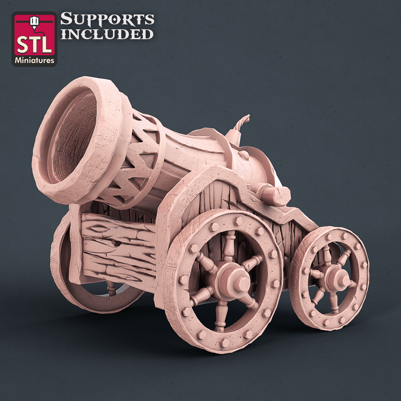 3D Printed STL Miniatures Carnival Set 28mm - 32mm War Gaming D&D - 3D Printing Boss 