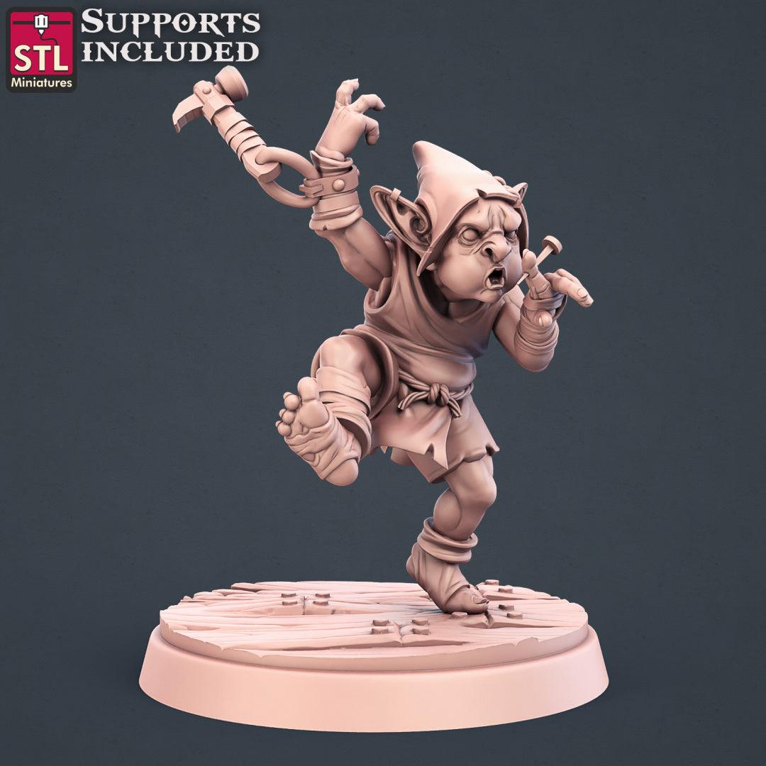 3D Printed STL Miniatures Carpenter Set 28mm - 32mm War Gaming D&D - 3D Printing Boss 