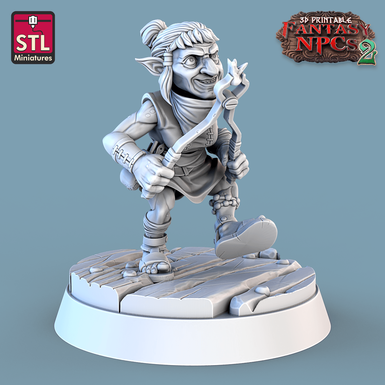 3D Printed STL Miniatures Dentist Set Fantasy NPC 2 | 28 - 32mm War Gaming D&D - 3D Printing Boss 