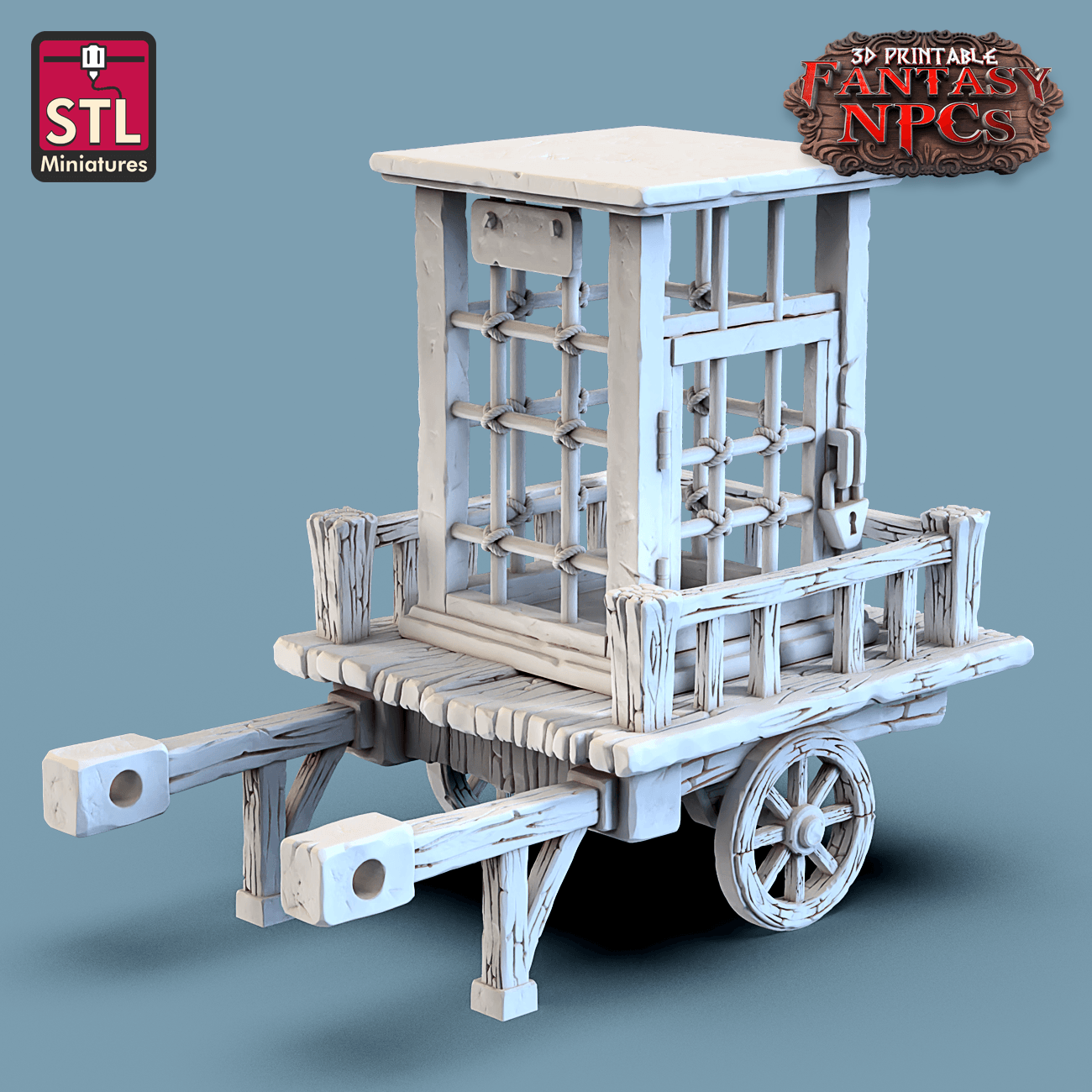 3D Printed STL Miniatures Exotic Pet Vendor Set Fantasy NPC 28mm - 32mm War Gaming D&D - 3D Printing Boss 