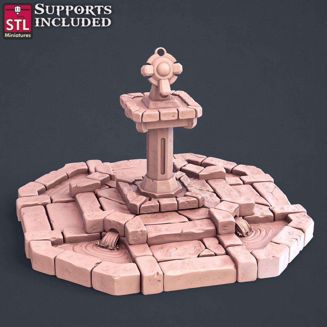 3D Printed STL Miniatures Explorers Set Fantasy NPC 2 | 28 - 32mm War Gaming D&D - 3D Printing Boss 