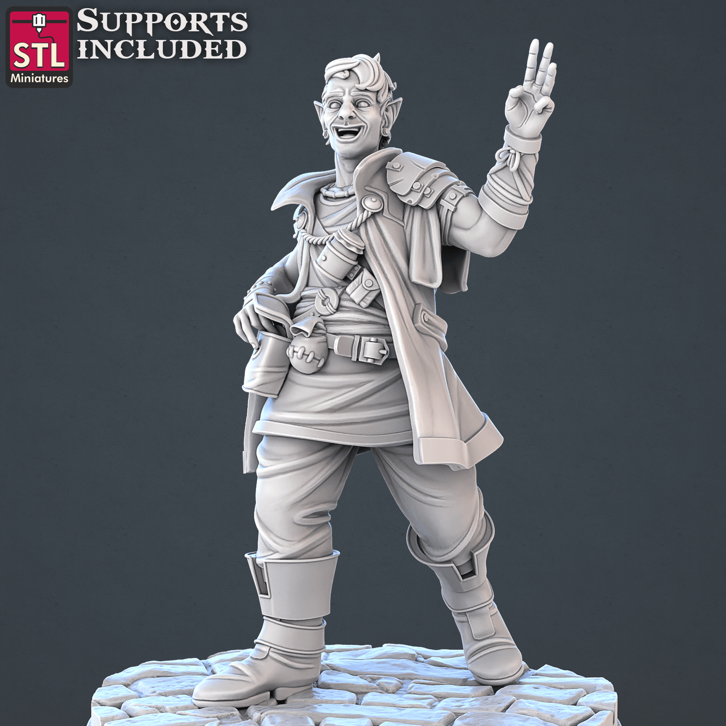 3D Printed STL Miniatures Food Vendors Set 28mm - 32mm War Gaming D&D - 3D Printing Boss 