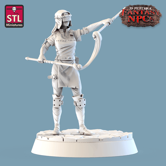 3D Printed STL Miniatures Glassblower Set Fantasy NPC 28mm - 32mm War Gaming D&D - 3D Printing Boss 