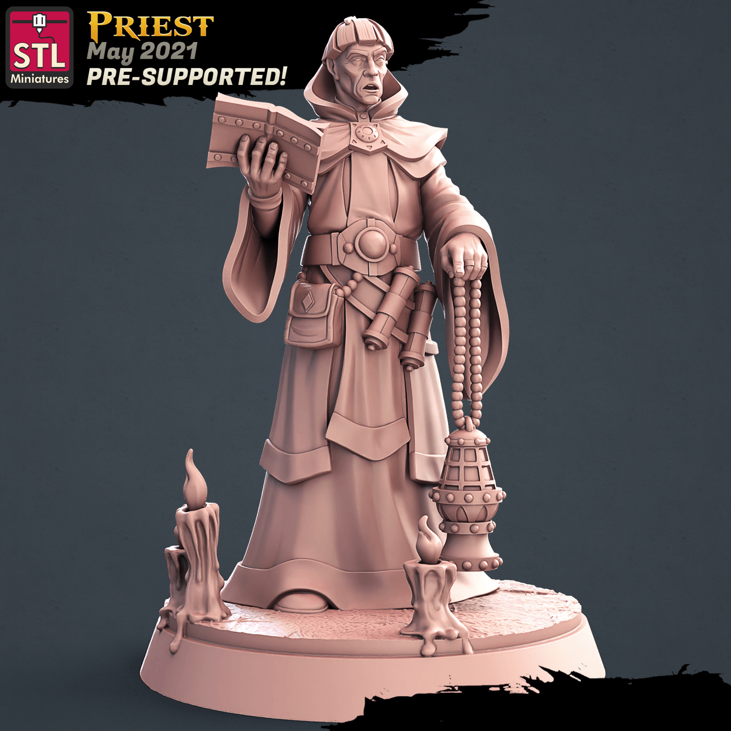 3D Printed STL Miniatures Graveyard Set 28mm - 32mm War Gaming D&D - 3D Printing Boss 