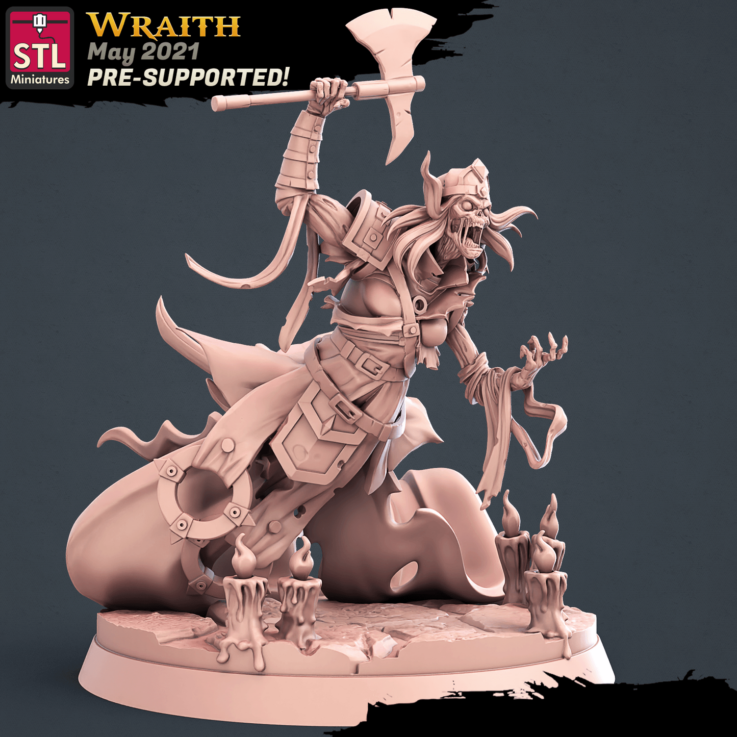 3D Printed STL Miniatures Graveyard Set 28mm - 32mm War Gaming D&D - 3D Printing Boss 