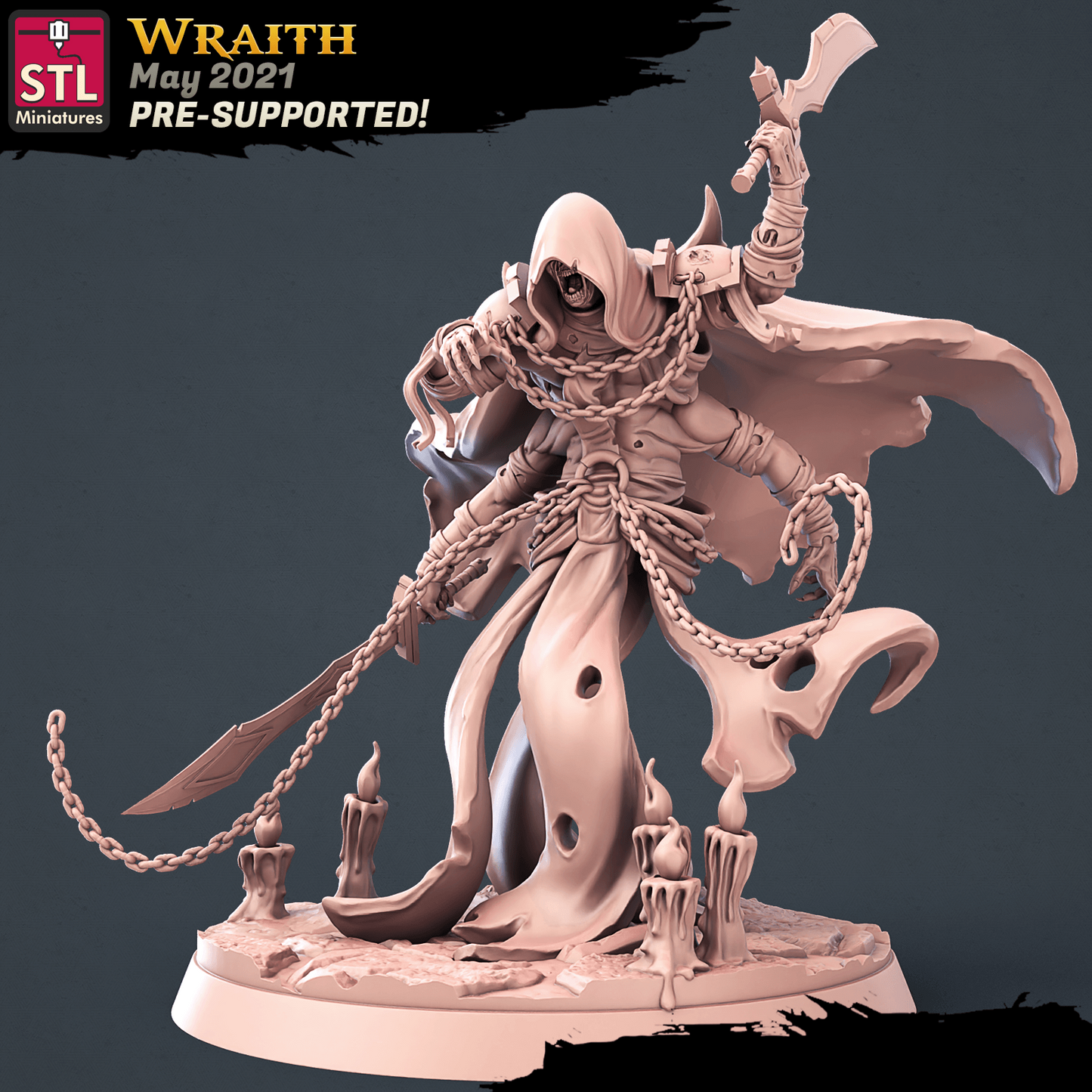 3D Printed STL Miniatures Graveyard Set 28mm - 32mm War Gaming D&D - 3D Printing Boss 